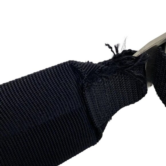 SAINT LAURENT PARIS Hunting Lock Sack Gray Black Nylon Leather 378-060325 - Picture 8 of 14